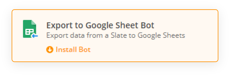 Export to Google Sheet Bot airSlate Export to Google Sheet Bot airSlate
