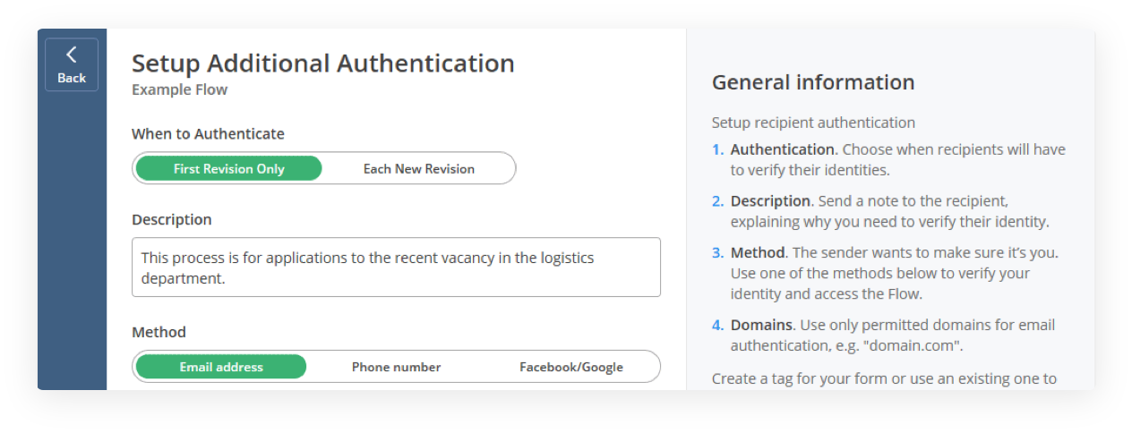 Setup Additional Authentication Setup Additional Authentication
