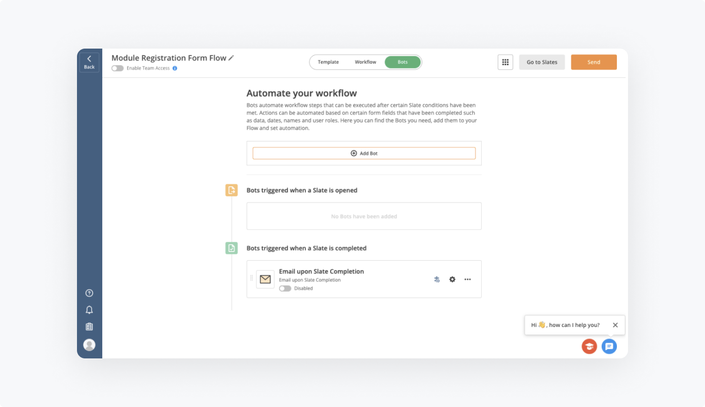 How to add Bots to Module Registration Form Flow by airSlate How to add Bots to Module Registration Form Flow by airSlate